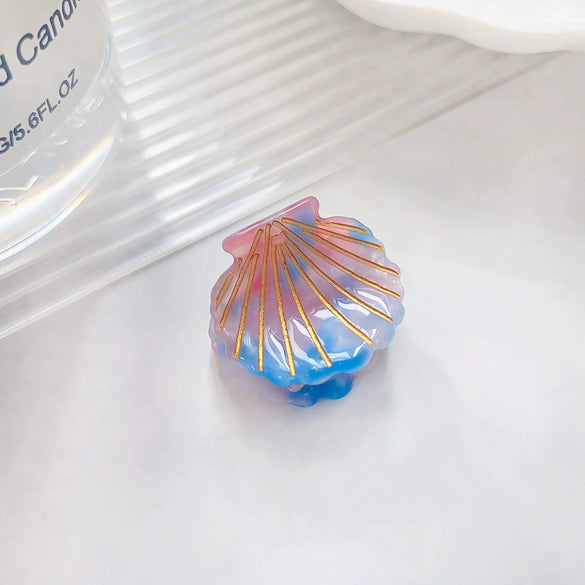 Wholesale Acetic Acid Handmade Cute Mini Hairpin For Women Shell Style Hair Accessories