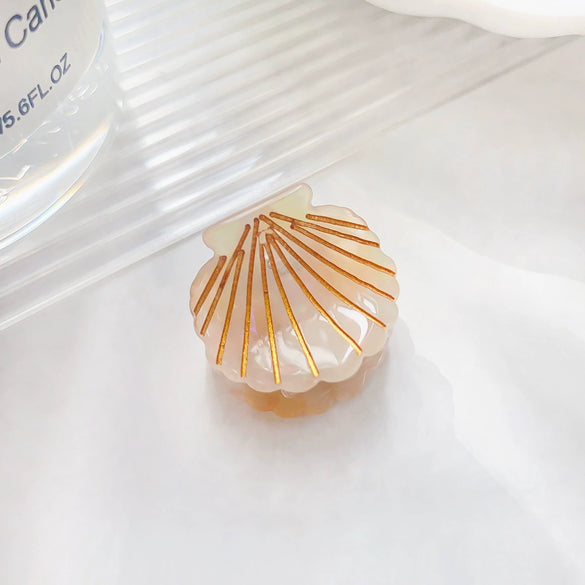 Wholesale Acetic Acid Handmade Cute Mini Hairpin For Women Shell Style Hair Accessories