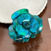 Wholesale Acetic Acid Handmade High End Three Dimensional Rose Hairpin And Peach Tail Clip For Women