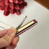 Wholesale Acetic Acid Handmade Minimalist Geometric Duck Bill Hair Clip For Women