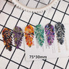 Wholesale Acetic Acid Sheet Leaf Earrings Jewelry Accessories