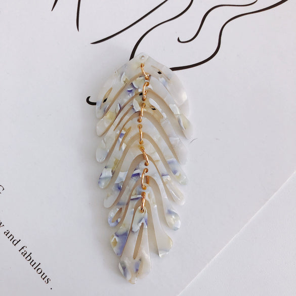 Wholesale Acetic Acid Sheet Leaf Earrings Jewelry Accessories