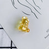 Wholesale Acrylic And Resin Three Dimensional Bear Pendant Earrings Jewelry Accessories