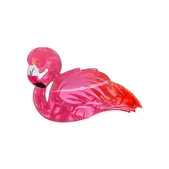 Wholesale Acrylic Animal Flamingo Handmade Women's Hair Grab Clip Hair Accessories