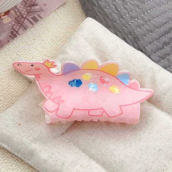 Wholesale Acrylic Animalprinted Lovely Women's Cat And Shark Hair Clips