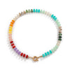 Wholesale Acrylic Beaded Geometric Style Handmade Clavicle Necklace With Metal Spring Buckle