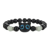 Wholesale Acrylic Beads Leather Rope Handmade Geometric Cute Kitten Luminous Couple Necklace And Bracelet Accessories
