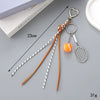 Wholesale Acrylic Bird's Nest Beaded Mobile Phone Pendant With Pu Leather Rope And Bow Semi Manual Crafted