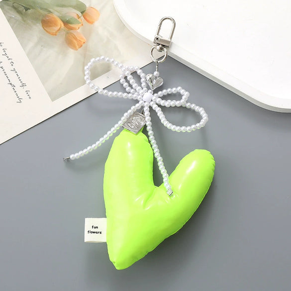 Wholesale Acrylic Bird's Nest Beaded Mobile Phone Pendant With Pu Leather Rope And Bow Semi Manual Crafted