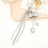 Wholesale Acrylic Bird's Nest Beaded Mobile Phone Pendant With Pu Leather Rope And Bow Semi Manual Crafted