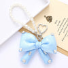 Wholesale Acrylic Bird's Nest Beaded Mobile Phone Pendant With Pu Leather Rope And Bow Semi Manual Crafted