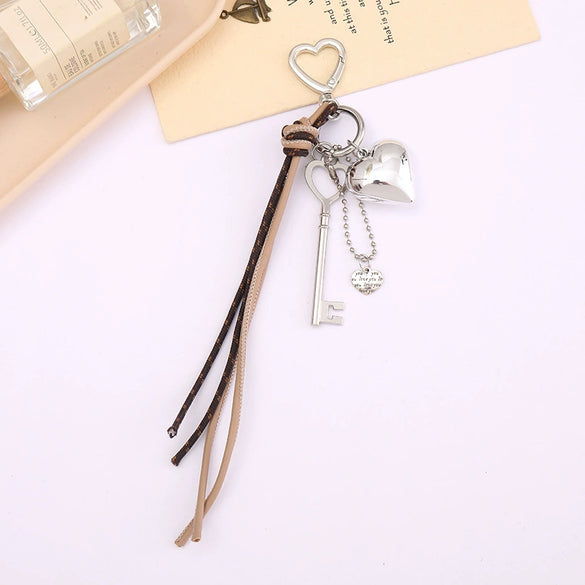 Wholesale Acrylic Bird's Nest Beaded Mobile Phone Pendant With Pu Leather Rope And Bow Semi Manual Crafted