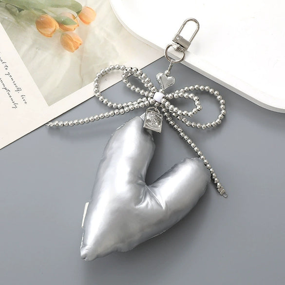 Wholesale Acrylic Bird's Nest Beaded Mobile Phone Pendant With Pu Leather Rope And Bow Semi Manual Crafted