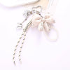 Wholesale Acrylic Bird's Nest Beaded Mobile Phone Pendant With Pu Leather Rope And Bow Semi Manual Crafted