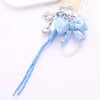 Wholesale Acrylic Bird's Nest Beaded Mobile Phone Pendant With Pu Leather Rope And Bow Semi Manual Crafted