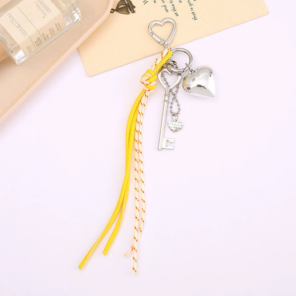 Wholesale Acrylic Bird's Nest Beaded Mobile Phone Pendant With Pu Leather Rope And Bow Semi Manual Crafted