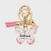 Wholesale Acrylic Butterfly Shape Pendant Key Chain