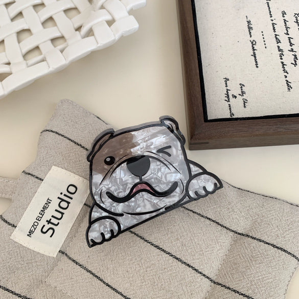 Wholesale Acrylic Cartoon Animal Hair Accessories Handmade Hairpin Shark Clip Hair Cone Ponda Tail Clip