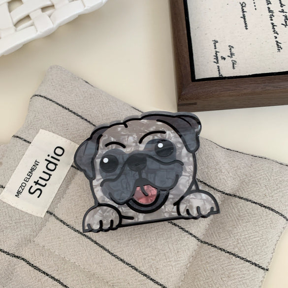 Wholesale Acrylic Cartoon Animal Hair Accessories Handmade Hairpin Shark Clip Hair Cone Ponda Tail Clip