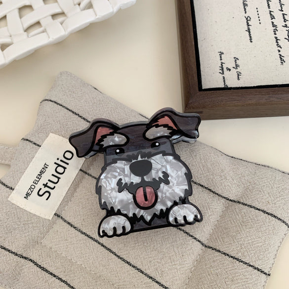 Wholesale Acrylic Cartoon Animal Hair Accessories Handmade Hairpin Shark Clip Hair Cone Ponda Tail Clip