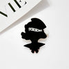 Wholesale Acrylic Cartoon Character Printed Jewelry Brooch For Women