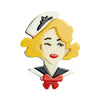 Wholesale Acrylic Cartoon Character Printed Jewelry Brooch For Women