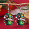Wholesale Acrylic Christmas Cartoon Snowhouse Snowman Elk Doublesided Earrings