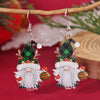 Wholesale Acrylic Christmas Cartoon Snowhouse Snowman Elk Doublesided Earrings