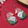 Wholesale Acrylic Christmas Cartoon Snowhouse Snowman Elk Doublesided Earrings