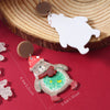 Wholesale Acrylic Christmas Earrings With Geometric Pattern And Festive Elements