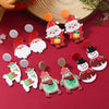 Wholesale Acrylic Christmas Earrings With Geometric Pattern And Festive Elements