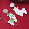 Wholesale Acrylic Christmas Earrings With Geometric Pattern And Festive Elements