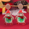 Wholesale Acrylic Christmas Earrings With Geometric Pattern And Festive Elements