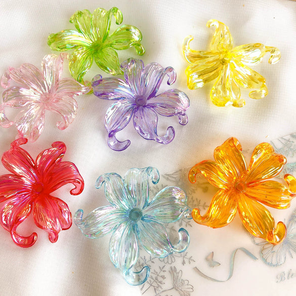 Wholesale Acrylic Colorplated Threedimensional Flower Hairpin Pendant Hair Accessories