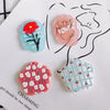 Wholesale Acrylic Cute Cartoon Flower Three Dimensional Relief Small Pendant Earrings Jewelry Accessories