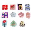 Wholesale Acrylic Cute Cartoon Flower Three Dimensional Relief Small Pendant Earrings Jewelry Accessories