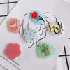 Wholesale Acrylic Cute Cartoon Flower Three Dimensional Relief Small Pendant Earrings Jewelry Accessories