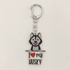 Wholesale Acrylic 2D Keychain With Uv Color Printing For Pet Dog Breed I Love My West Golden Retriever