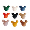 Wholesale Acrylic Diy Accessories Matte Frosted Rubber Painted Micky Head Patch Hairpin With Environmental Protection Treatment