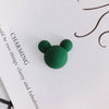 Wholesale Acrylic Diy Accessories Matte Frosted Rubber Painted Micky Head Patch Hairpin With Environmental Protection Treatment