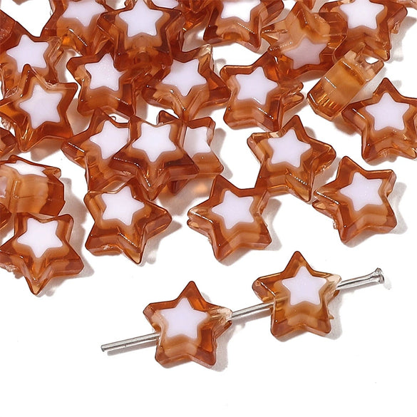 Wholesale Acrylic Double Color Love Loose Beads Handmade Diy Beaded Jewelry Accessories For Bracelets And Necklaces Lovely Style