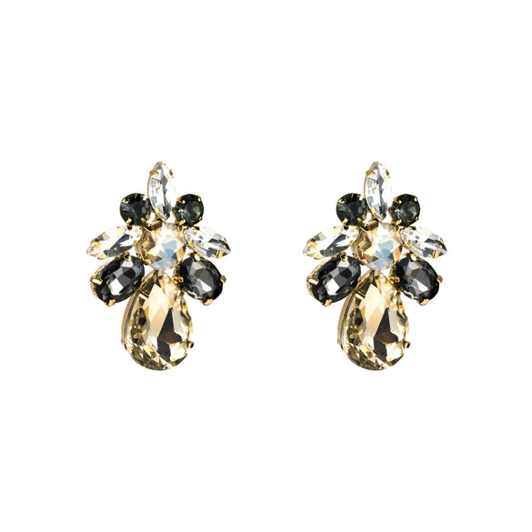 Wholesale Acrylic Dropshaped Geometric Diamondembedded Earrings For Women