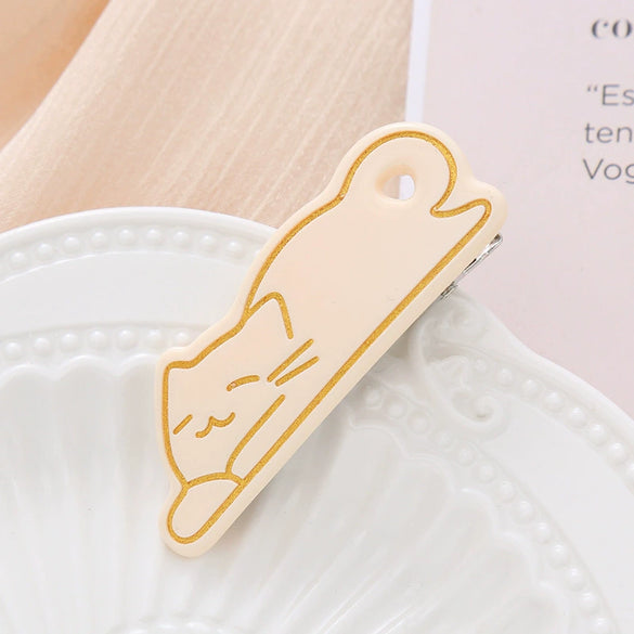 Wholesale Acrylic Duckbill Clip Handmade Animal Style Women's Decorative Hair Accessory Hairpin