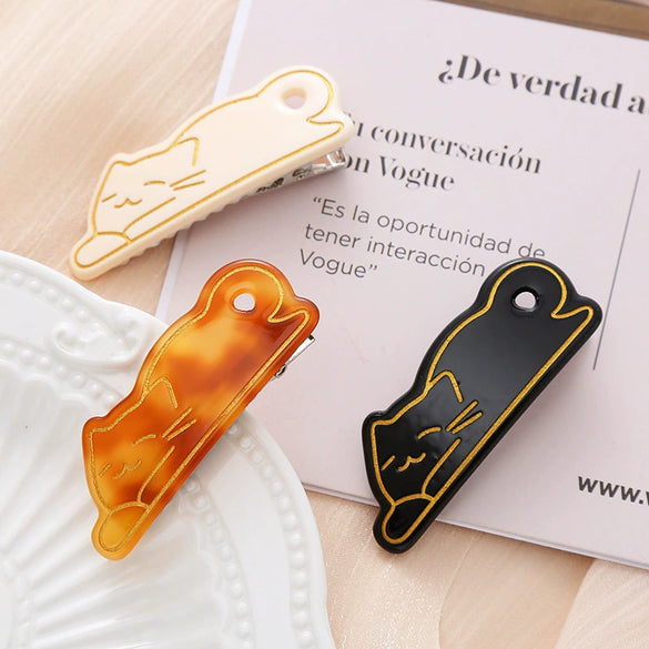 Wholesale Acrylic Duckbill Clip Handmade Animal Style Women's Decorative Hair Accessory Hairpin