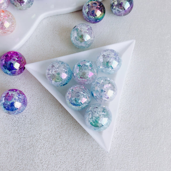 Wholesale Acrylic Floral Burst Beads Hand Woven Beaded Jewelry Pendant Environmental Protection Round Bead Style