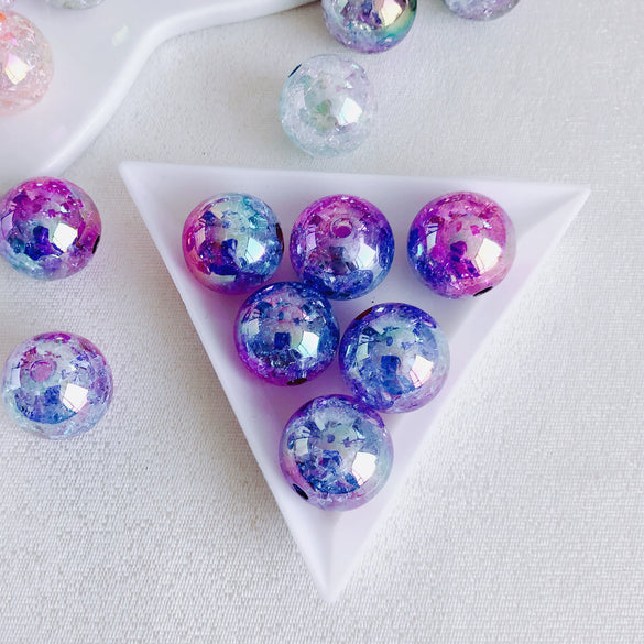 Wholesale Acrylic Floral Burst Beads Hand Woven Beaded Jewelry Pendant Environmental Protection Round Bead Style