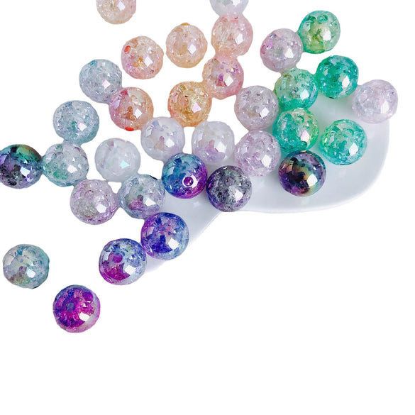 Wholesale Acrylic Floral Burst Beads Hand Woven Beaded Jewelry Pendant Environmental Protection Round Bead Style