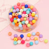 Wholesale Acrylic Frosted Round Beads Handmade Jewelry Accessories For Bracelet And Necklace