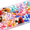 Wholesale Acrylic Frosted Round Beads Handmade Jewelry Accessories For Bracelet And Necklace