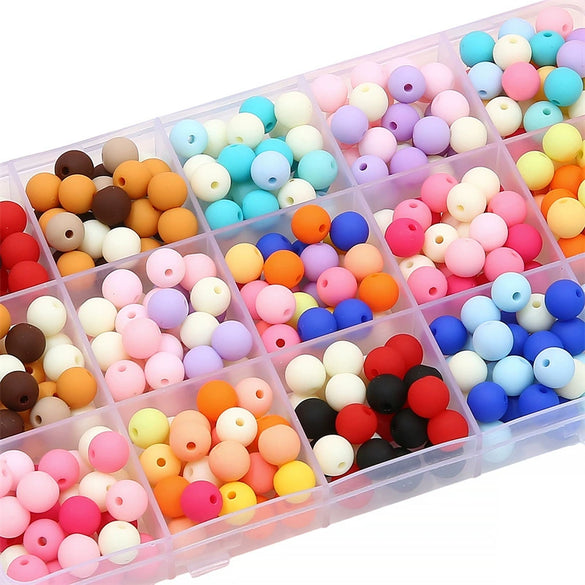 Wholesale Acrylic Frosted Round Beads Handmade Jewelry Accessories For Bracelet And Necklace